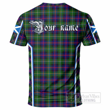 Malcolm Tartan Crest T-shirt Scotland Coat of Arm Flag Style - Tartan Vibes Clothing