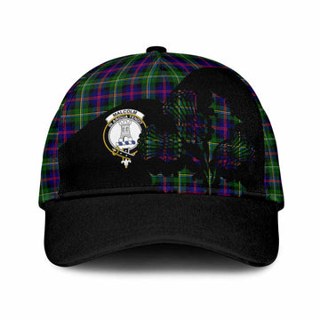 Malcolm Tartan Family Crest Classic Cap Scotland Thistle Floral Flag Style