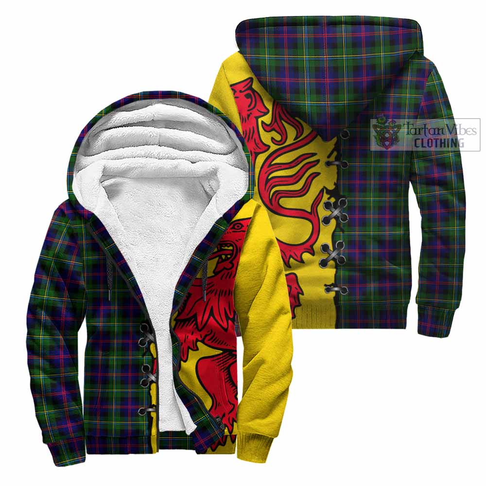 Malcolm Tartan Family Crest Sherpa Hoodie Lion Rampant Honor - Tartan Vibes Clothing