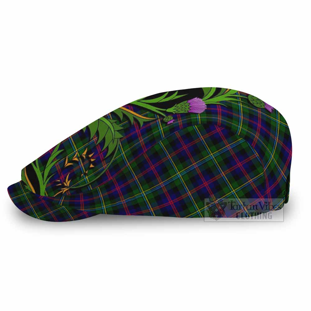Malcolm Tartan Flat Cap, Jeff Cap Scottish Thistle Pride Heritage Art - Tartan Vibes Clothing
