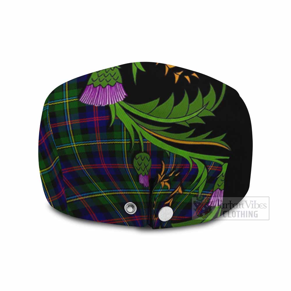 Malcolm Tartan Flat Cap, Jeff Cap Scottish Thistle Pride Heritage Art - Tartan Vibes Clothing