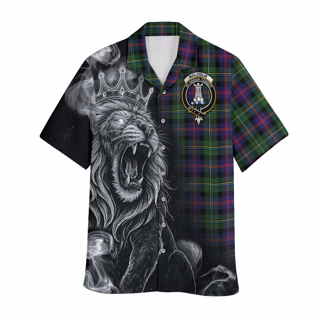 Malcolm Tartan Hawaiian Shirt Roaring Lion Heritage