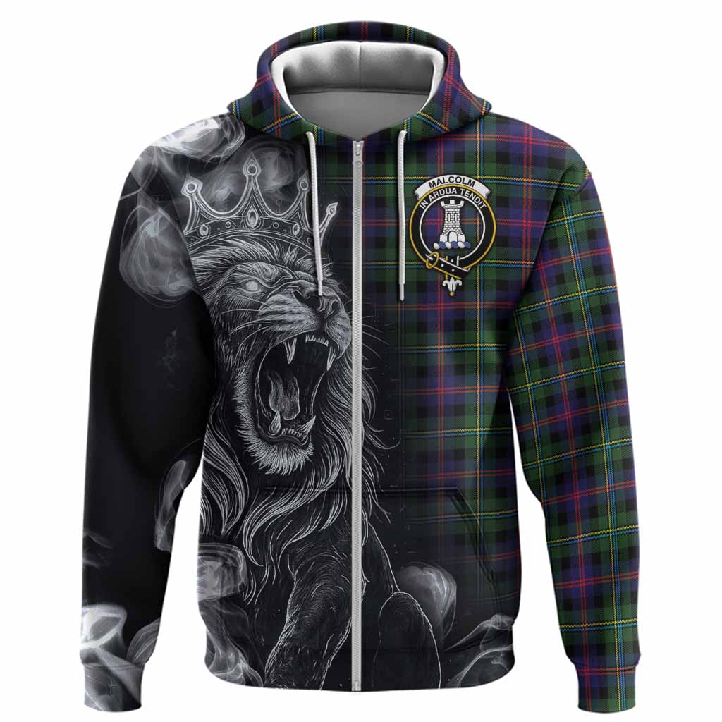 Malcolm Tartan Hoodie Roaring Lion Heritage