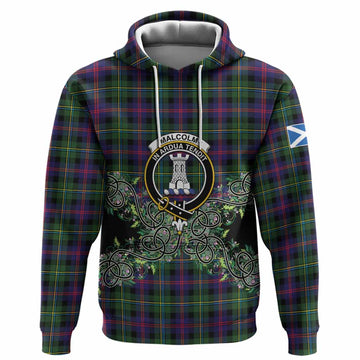 Malcolm Tartan Hoodie Thistle Scottish Spirit
