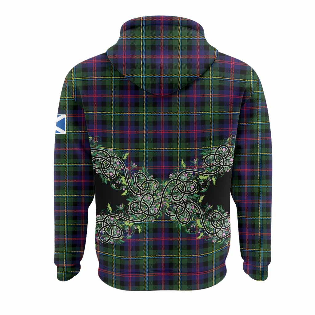 Malcolm Tartan Hoodie Thistle Scottish Spirit