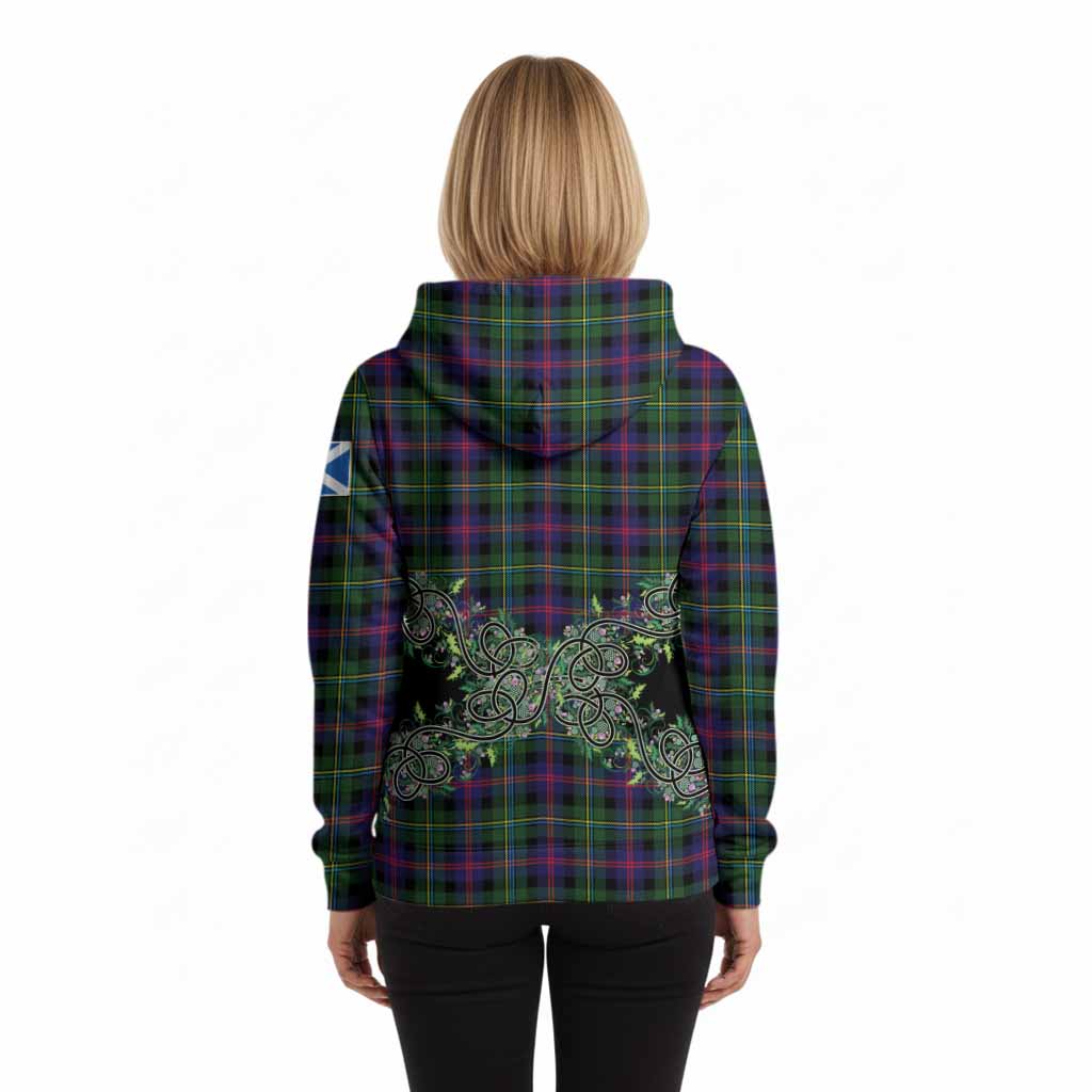 Malcolm Tartan Hoodie Thistle Scottish Spirit