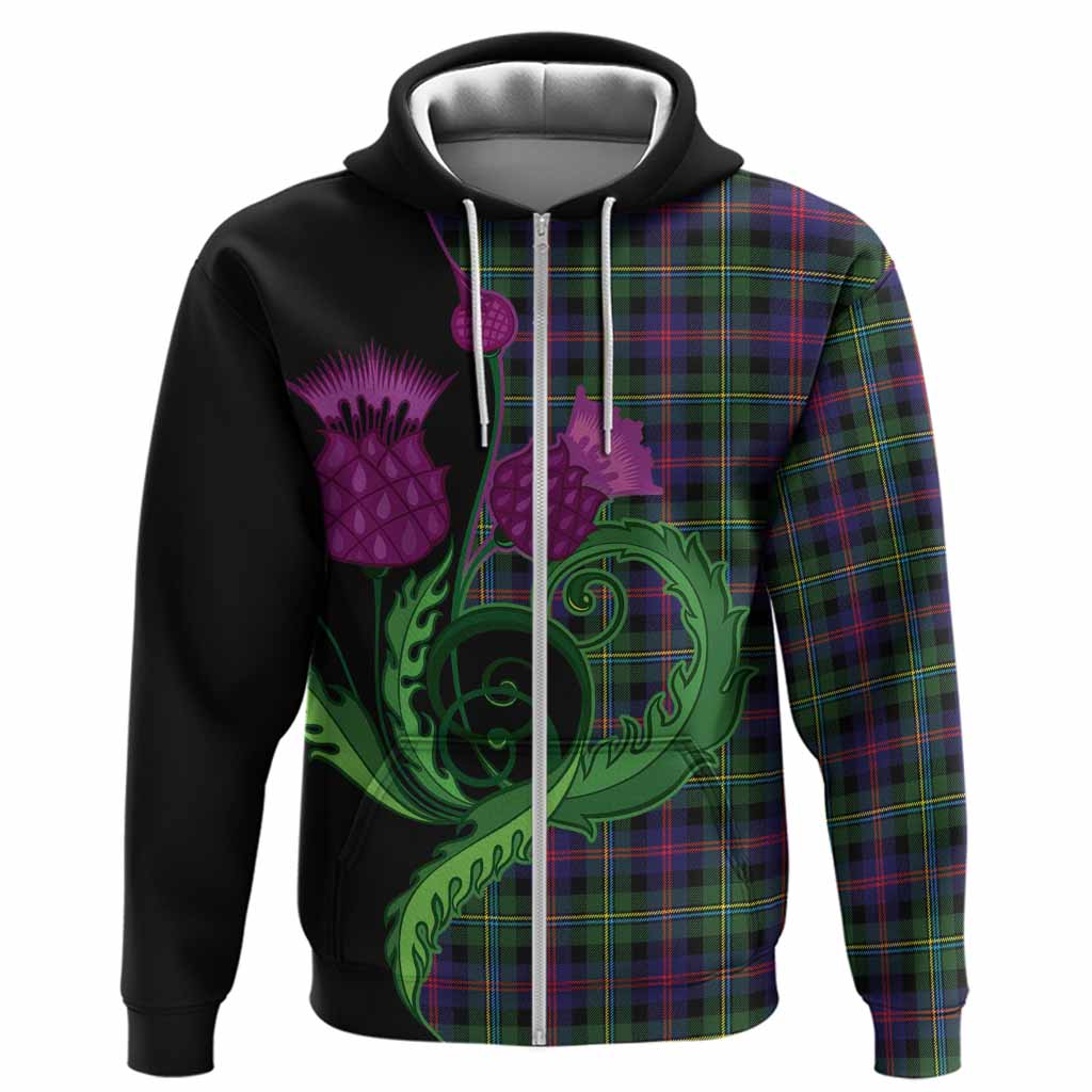 Malcolm Tartan Hoodie Traditional Scottish Thistle