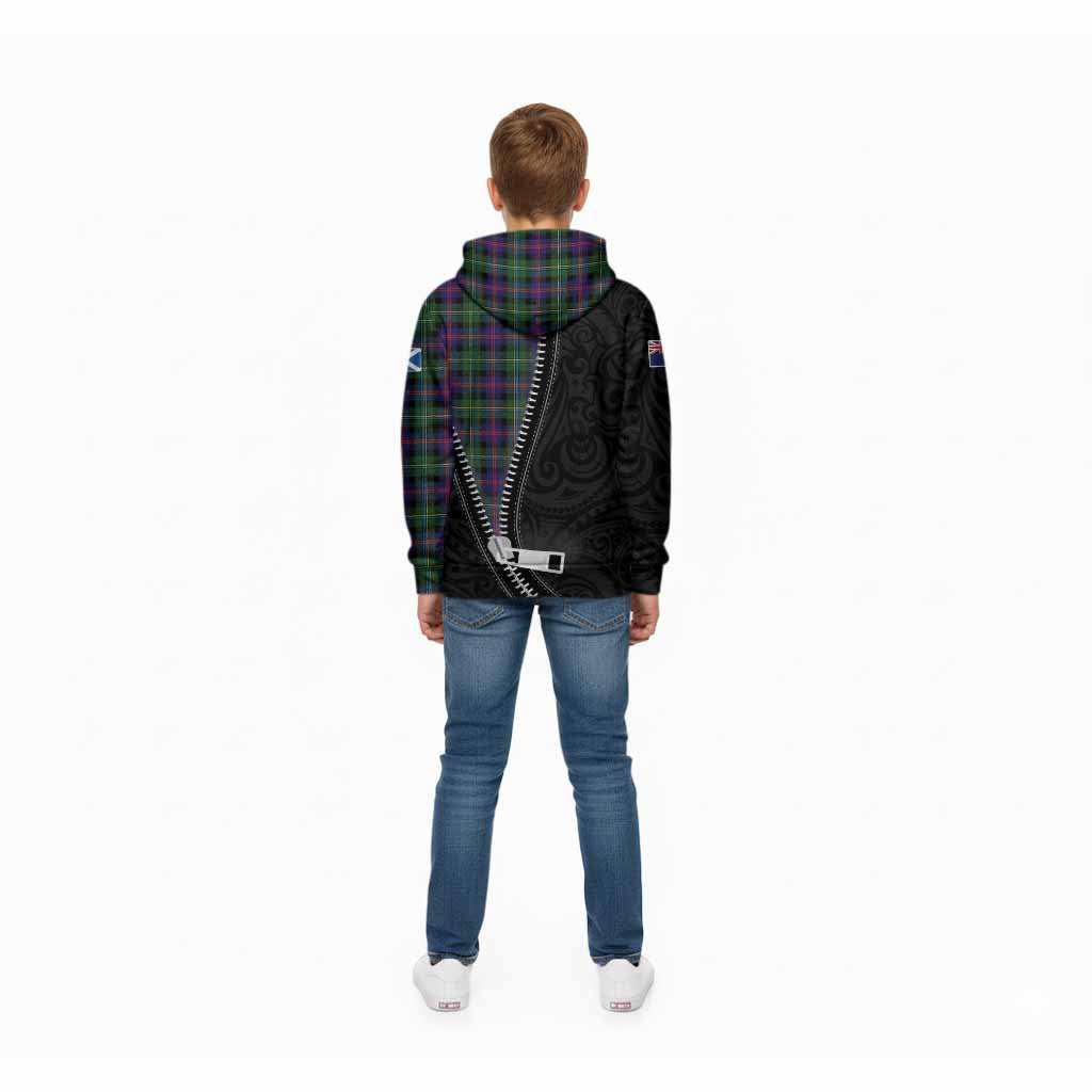 Malcolm Tartan Kid Hoodie New Zealand Pattern Unique Zipper Stylized
