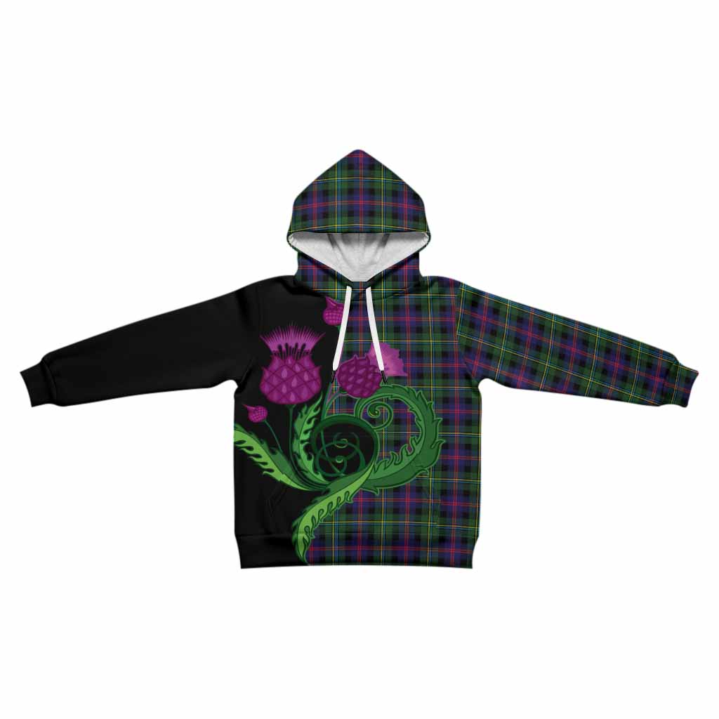 Malcolm Tartan Kid Hoodie Traditional Scottish Thistle