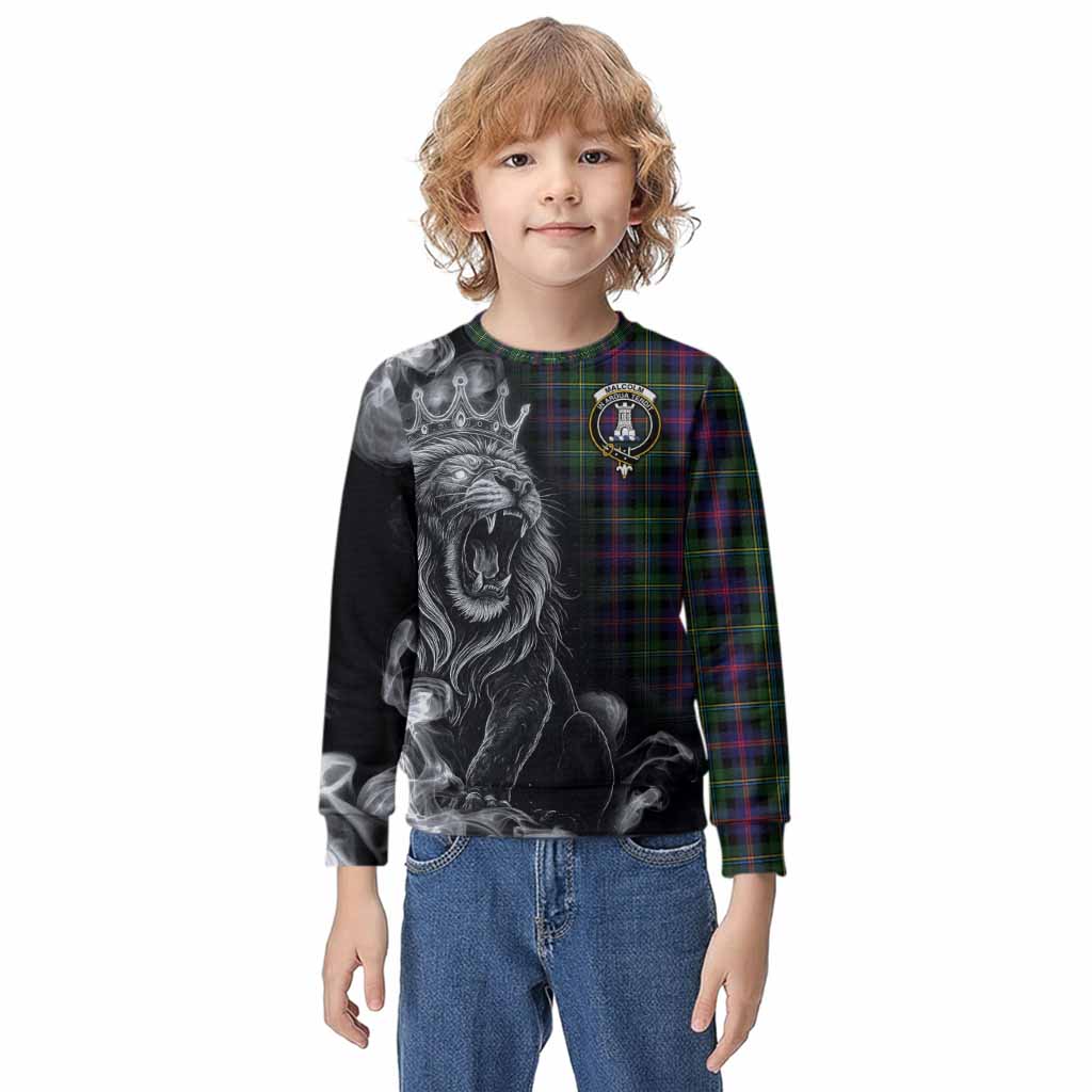 Malcolm Tartan Kid Knitted Sweatshirt Roaring Lion Heritage