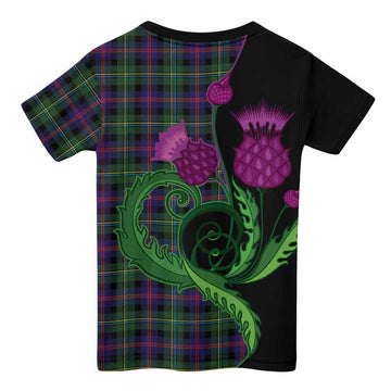 Malcolm Tartan Kid T-shirt Traditional Scottish Thistle