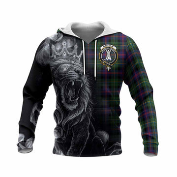 Malcolm Tartan Knitted Hoodie Roaring Lion Heritage