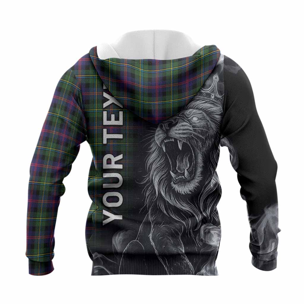 Malcolm Tartan Knitted Hoodie Roaring Lion Heritage