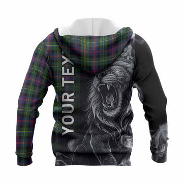 Malcolm Tartan Knitted Hoodie Roaring Lion Heritage