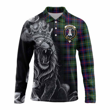 Malcolm Tartan Long Sleeve Polo Shirt Roaring Lion Heritage