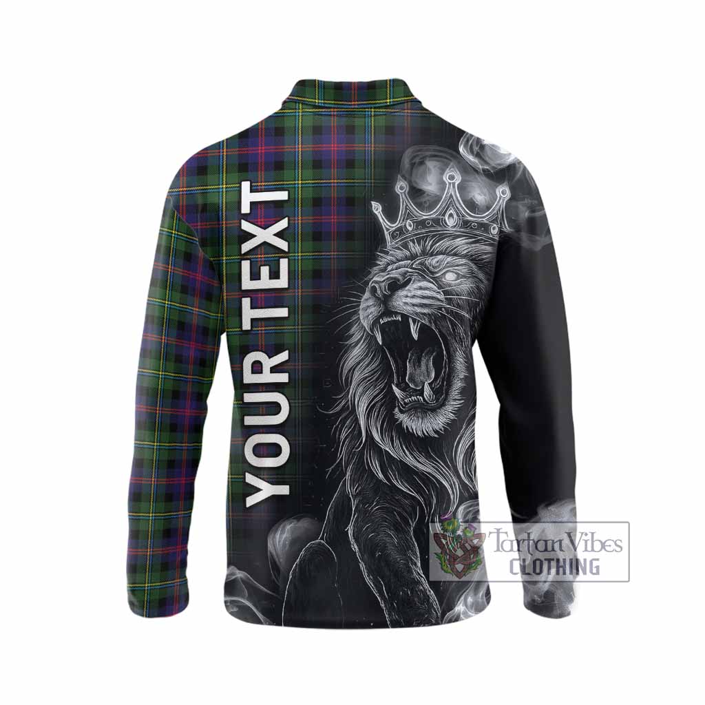 Malcolm Tartan Long Sleeve Polo Shirt Roaring Lion Heritage
