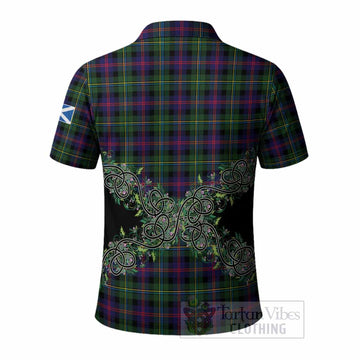 Malcolm Tartan Polo Shirt Thistle Scottish Spirit