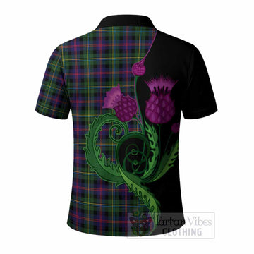Malcolm Tartan Polo Shirt Traditional Scottish Thistle