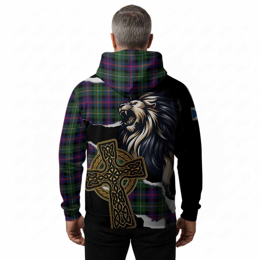 Malcolm Tartan Scottish Hoodie Lion Celtic Heritage