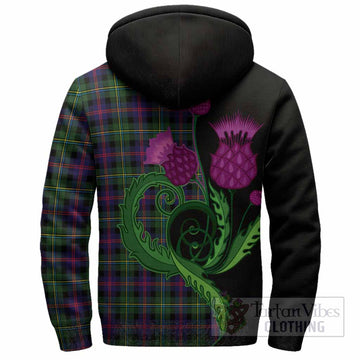 Malcolm Tartan Sherpa Hoodie Traditional Scottish Thistle