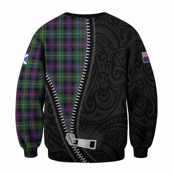 Malcolm Tartan Sweatshirt New Zealand Pattern Unique Zipper Stylized