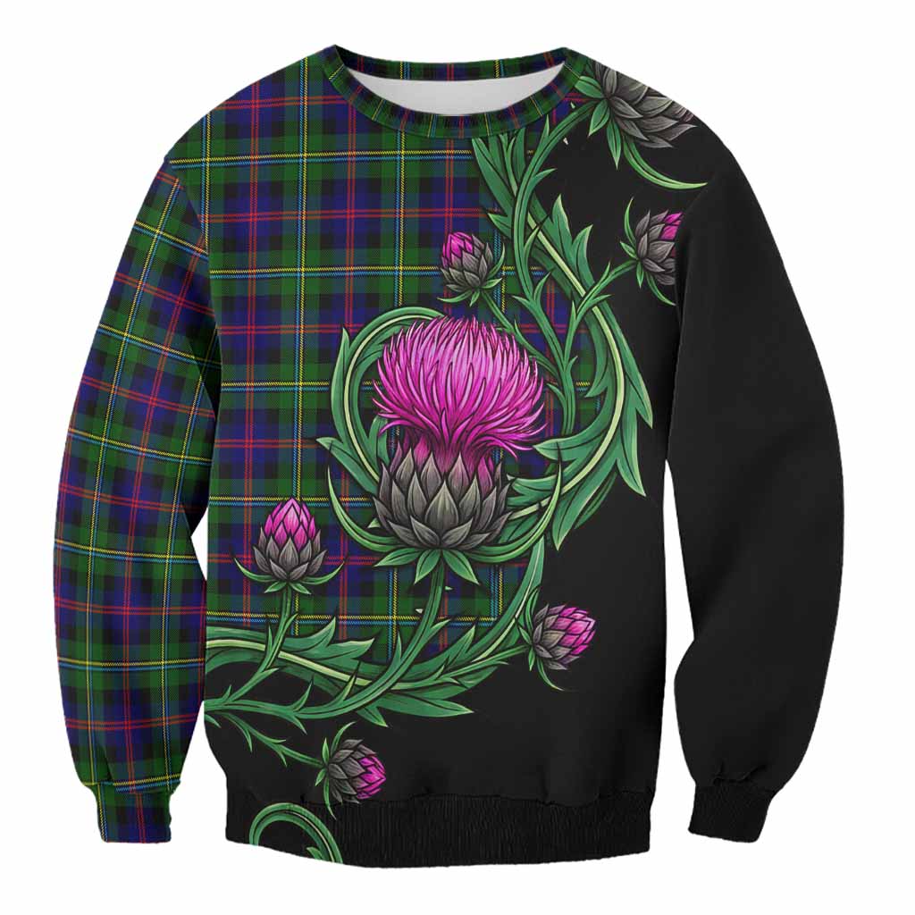 Malcolm Tartan Sweatshirt Resilient Scottish Thistle Unisex - Tartan Vibes Clothing