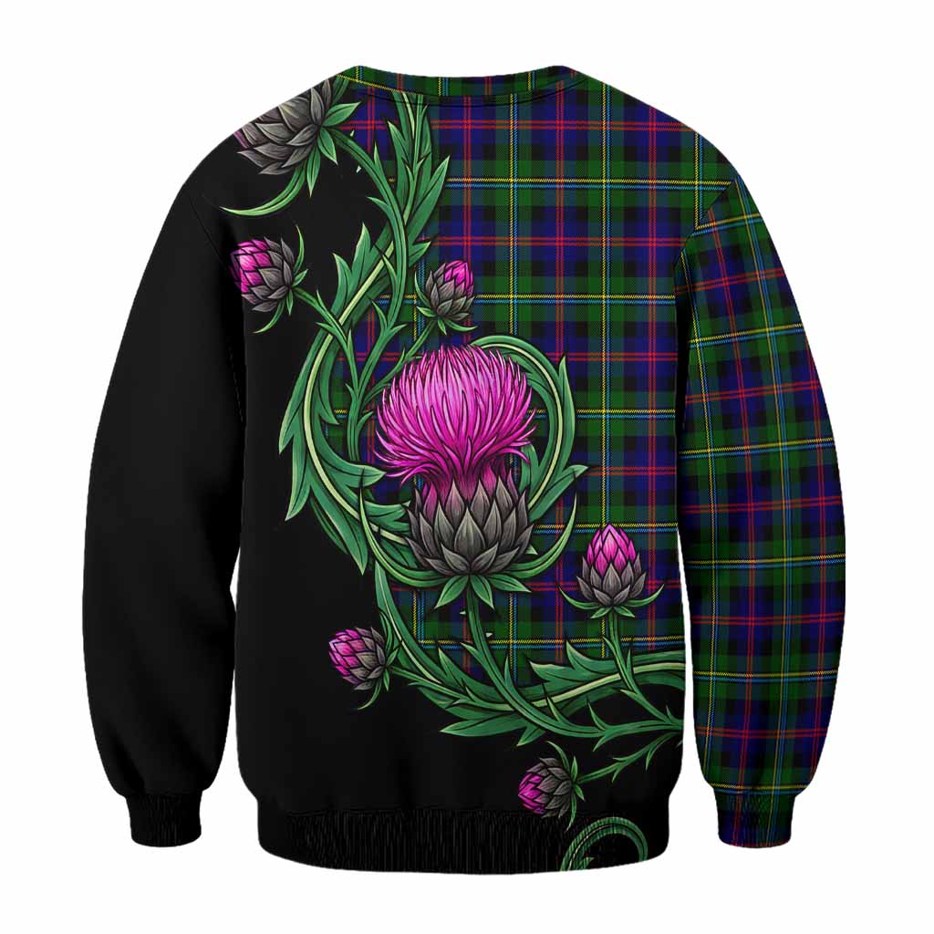 Malcolm Tartan Sweatshirt Resilient Scottish Thistle - Tartan Vibes Clothing