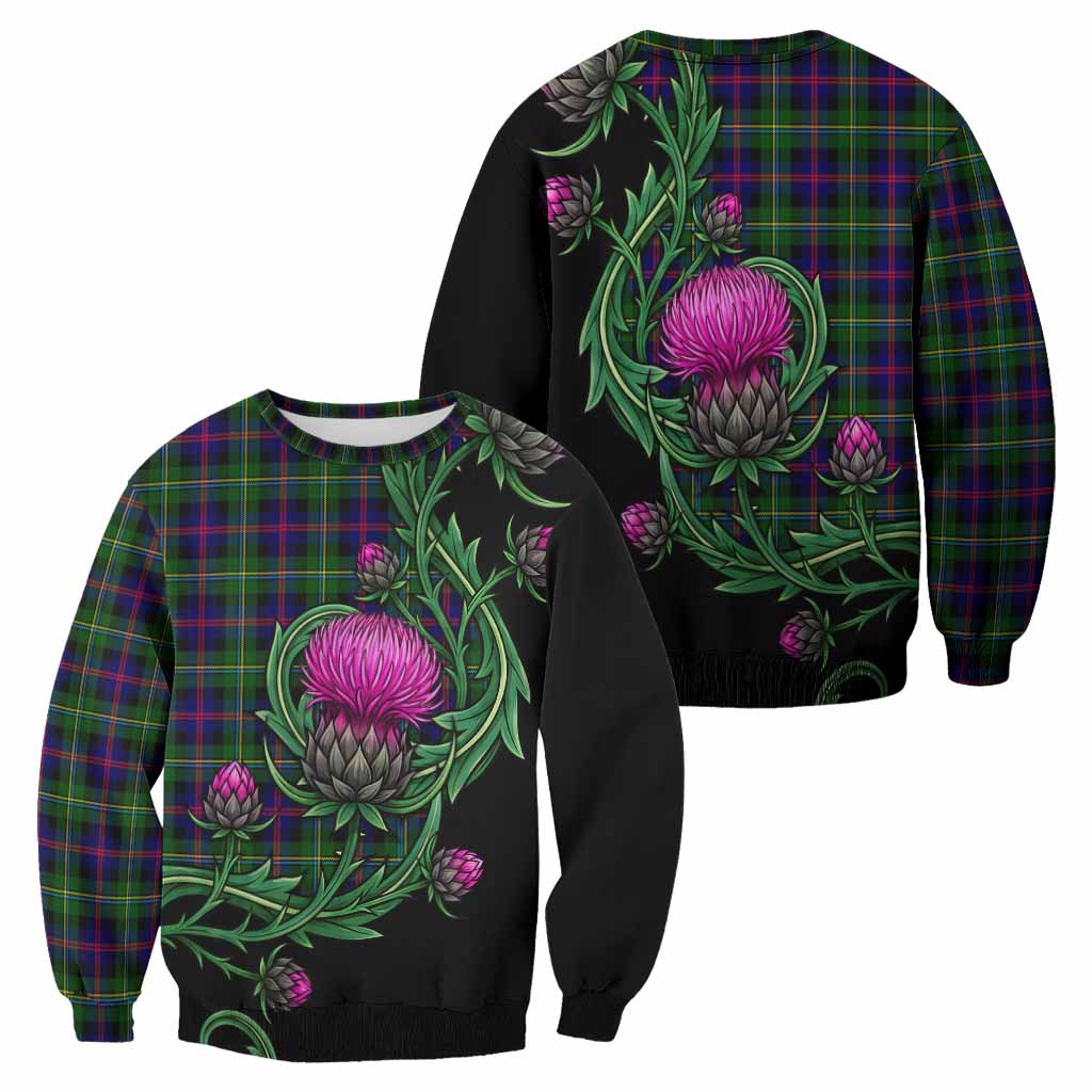 Malcolm Tartan Sweatshirt Resilient Scottish Thistle - Tartan Vibes Clothing