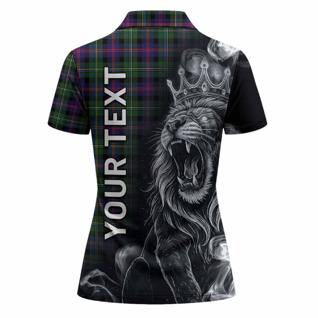 Malcolm Tartan Women Polo Shirt Roaring Lion Heritage