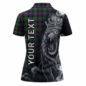 Malcolm Tartan Women Polo Shirt Roaring Lion Heritage