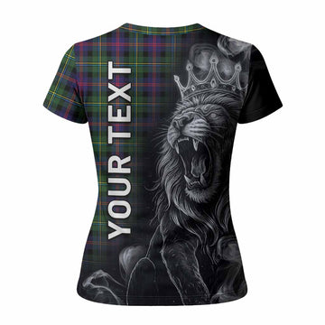 Malcolm Tartan Women T shirt Roaring Lion Heritage