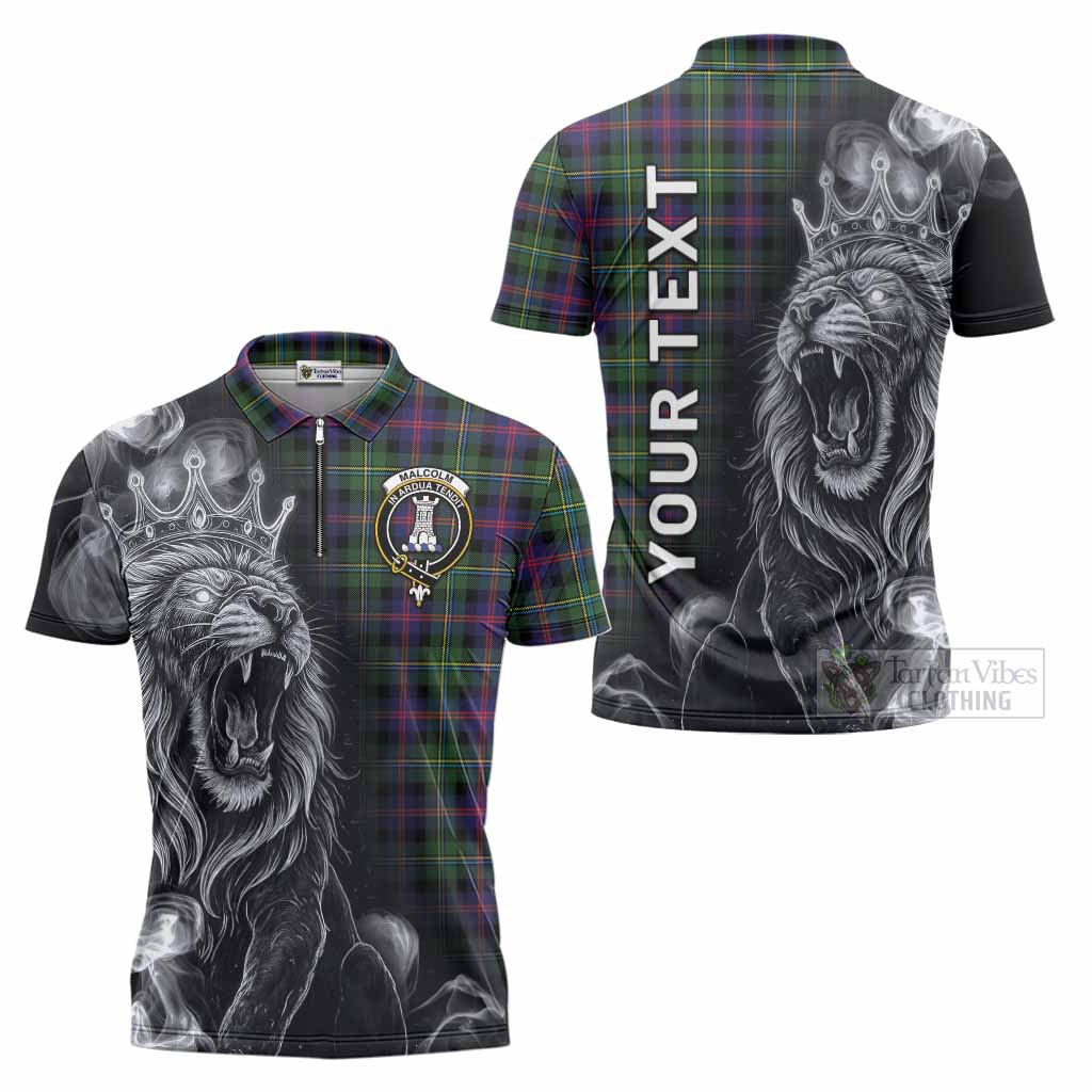 Malcolm Tartan Zipper Polo Shirt Roaring Lion Heritage