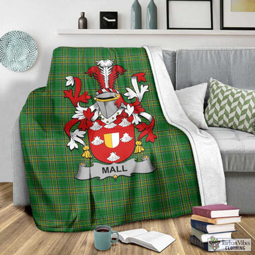 Tartan Vibes Clothing Mall Irish Clan Tartan Blanket with Coat of Arms