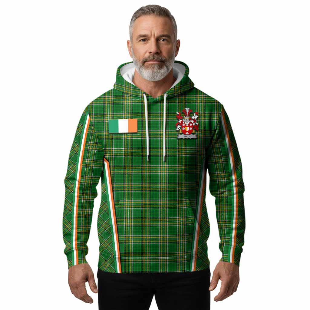 Mall Irish Clan Coat of Arm Tartan Hoodie Flag Style