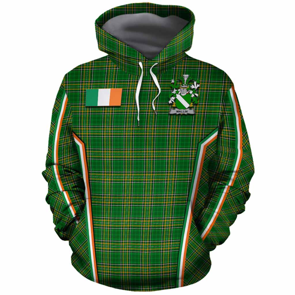 Mallin Irish Clan Coat of Arm Tartan Cotton Hoodie Flag Style