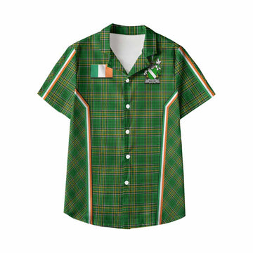 Mallin Irish Clan Coat of Arm Tartan Kid Hawaiian Shirt Flag Style