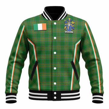 Maloney Irish Clan Coat of Arm Tartan Baseball Jacket Flag Style