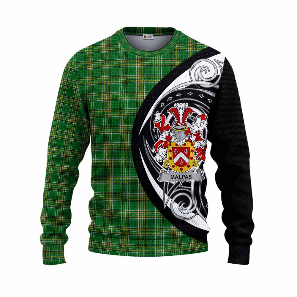 Tartan Vibes Clothing Malpas Irish Clan Knitted Sweater Celtic Circle Style