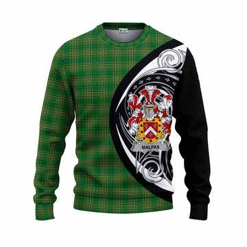 Tartan Vibes Clothing Malpas Irish Clan Knitted Sweater Celtic Circle Style