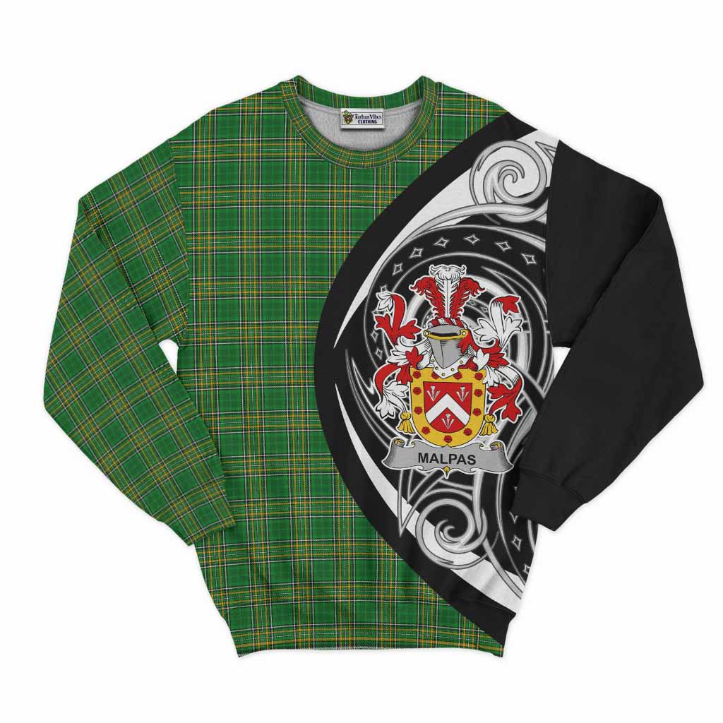 Malpas Irish Clan Sweatshirt Celtic Circle Style Unisex - Tartan Vibes Clothing
