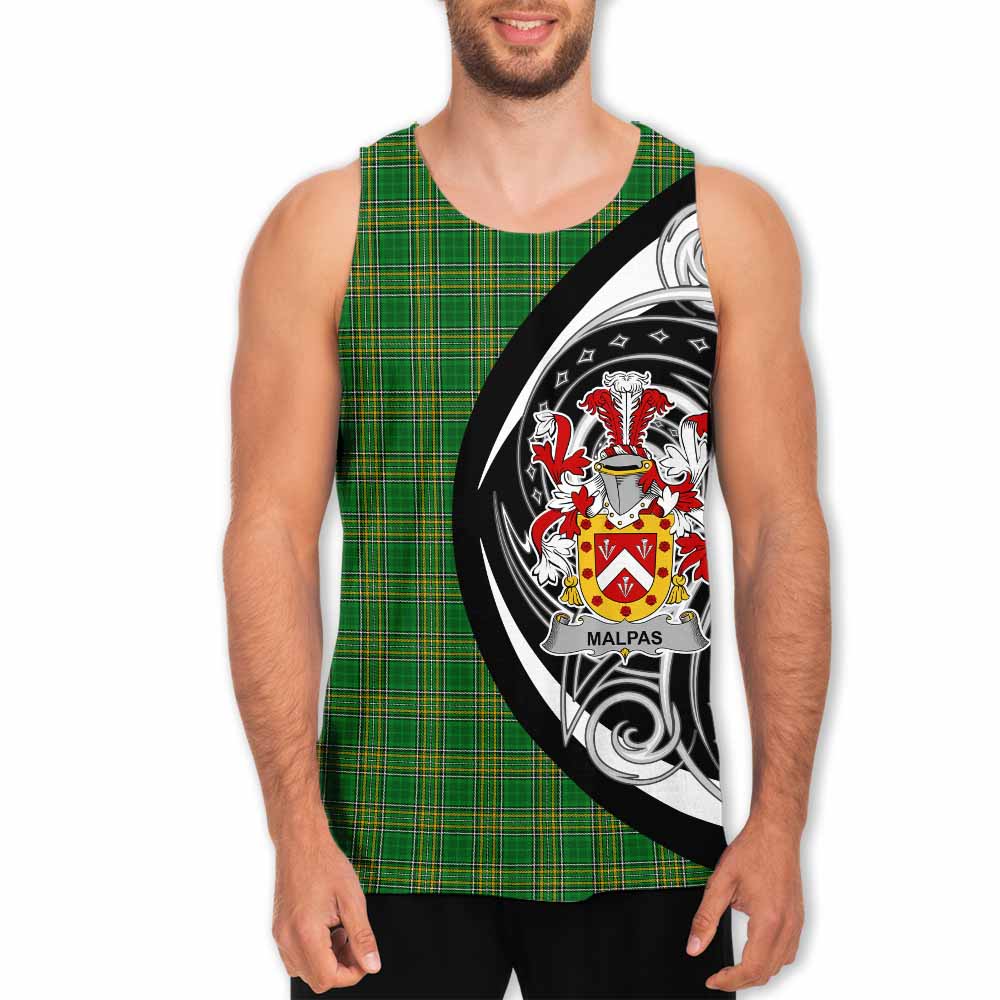Tartan Vibes Clothing Malpas Irish Clan Men's Tank Top Celtic Circle Style