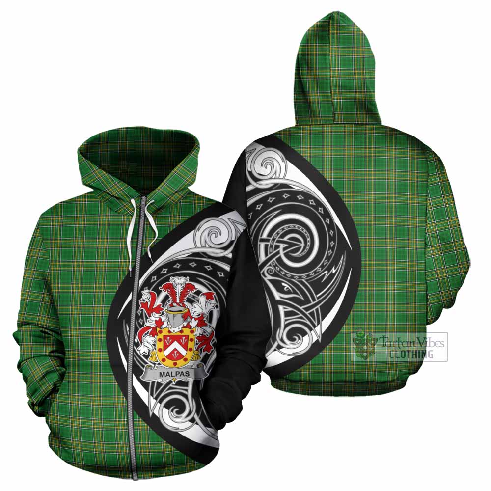 Tartan Vibes Clothing Malpas Irish Clan Hoodie Celtic Circle Style