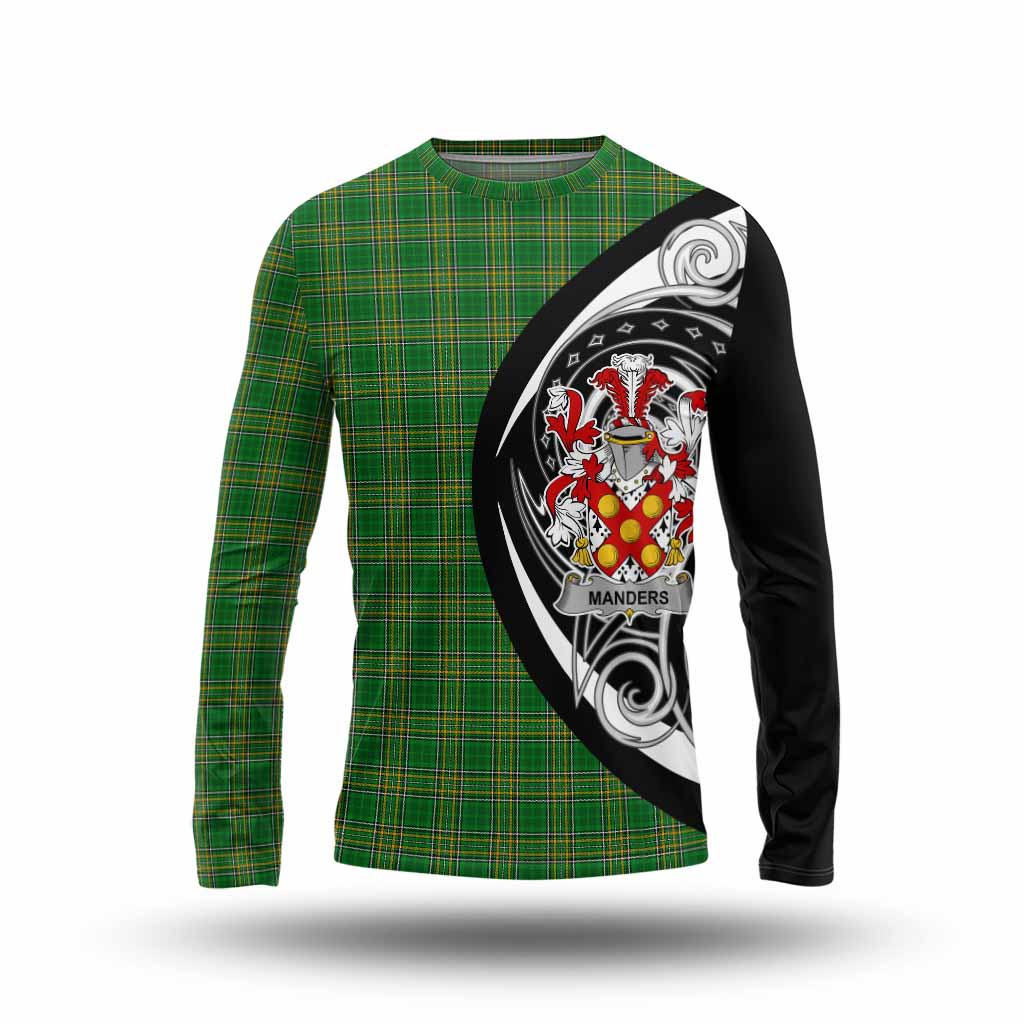 Manders Irish Clan Long Sleeve T-Shirt Celtic Circle Style Unisex - Tartan Vibes Clothing