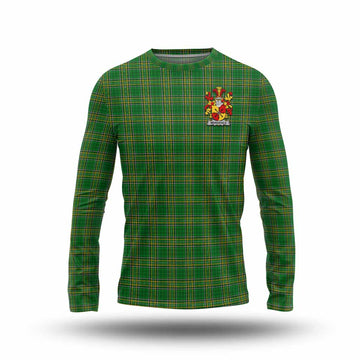 Mandevile Irish Clan Tartan Long Sleeve T-Shirt with Coat of Arms Unisex - Tartan Vibes Clothing