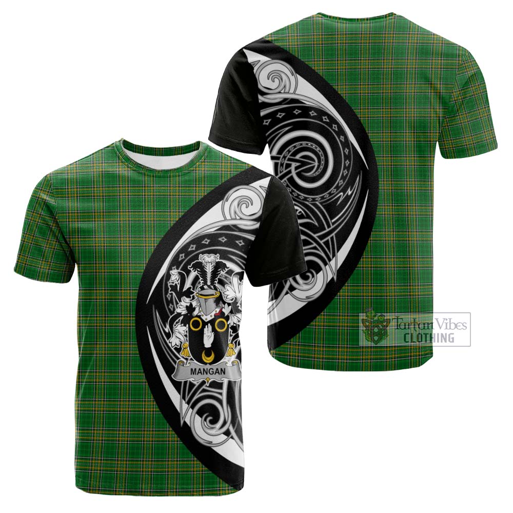Mangan Irish Clan Cotton T-shirt Celtic Circle Style - Tartan Vibes Clothing