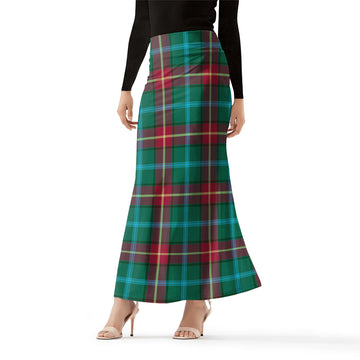 Manitoba Province Canada Tartan Womens Full Length Skirt