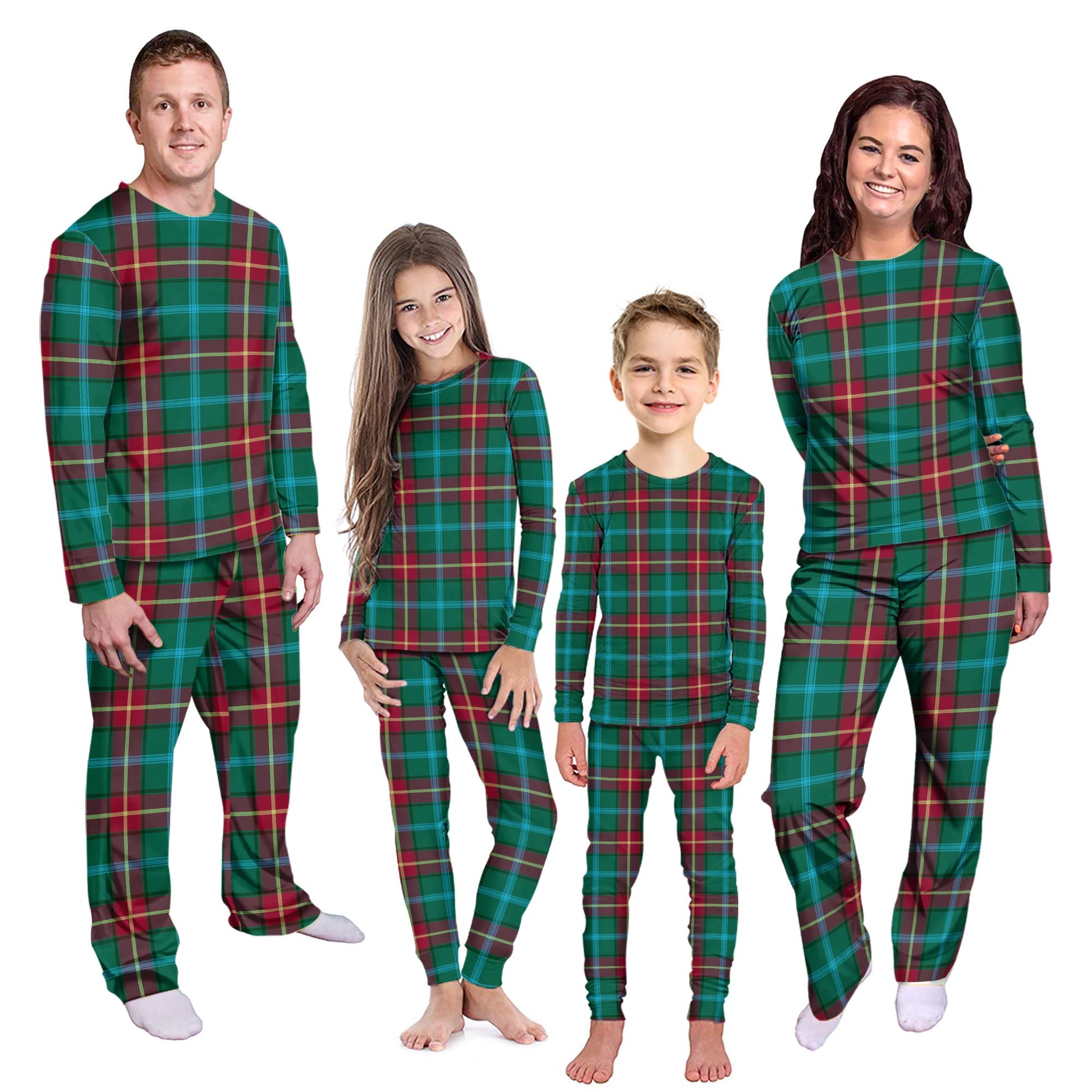 Manitoba Province Canada Tartan Pajamas Family Set - Tartanvibesclothing