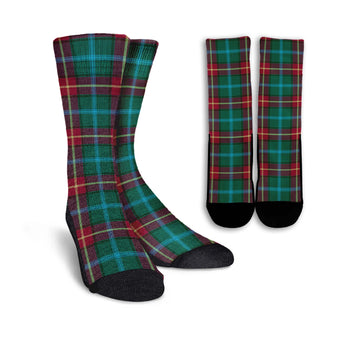 Manitoba Province Canada Tartan Crew Socks