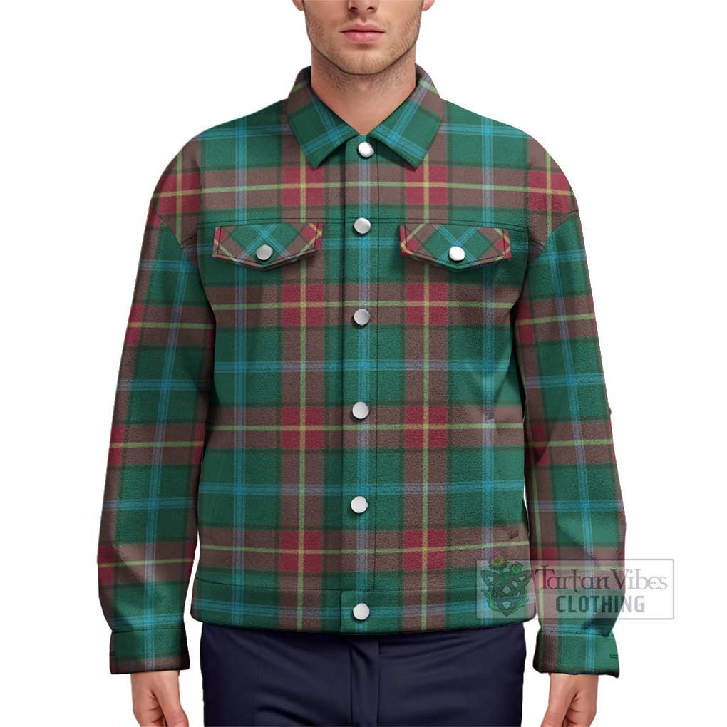 Manitoba Province Canada Tartan Unisex Lapel Cotton Jacket Unisex - Tartan Vibes Clothing