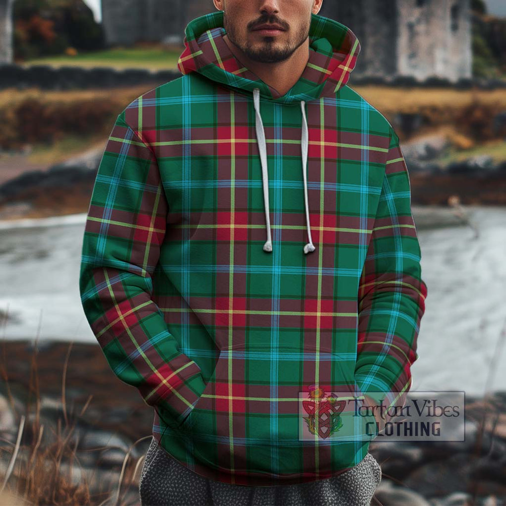 Manitoba Province Canada Tartan Cotton Hoodie Zip Hoodie - Tartan Vibes Clothing